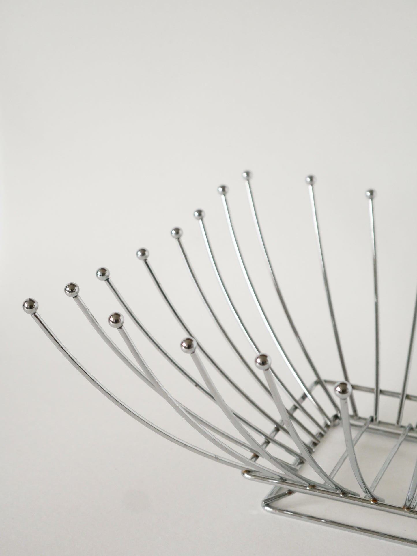 Corbeille à fruits en inox, forme Carrée, Design, 1970