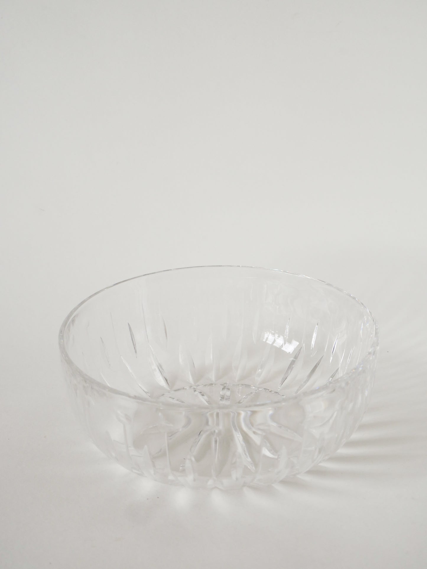 Grand saladier et trio de bols en Cristal Etzel, 1950