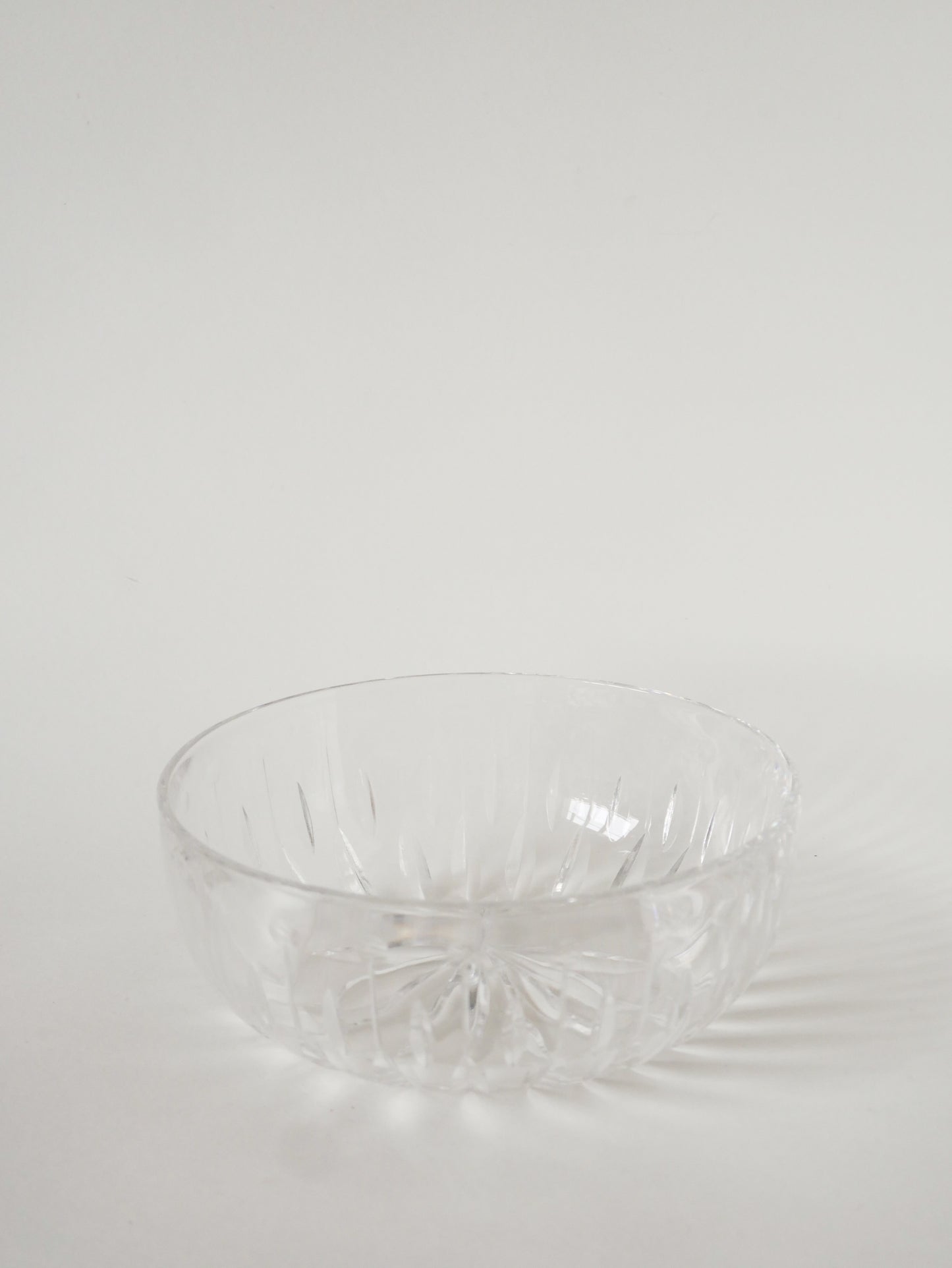 Grand saladier et trio de bols en Cristal Etzel, 1950