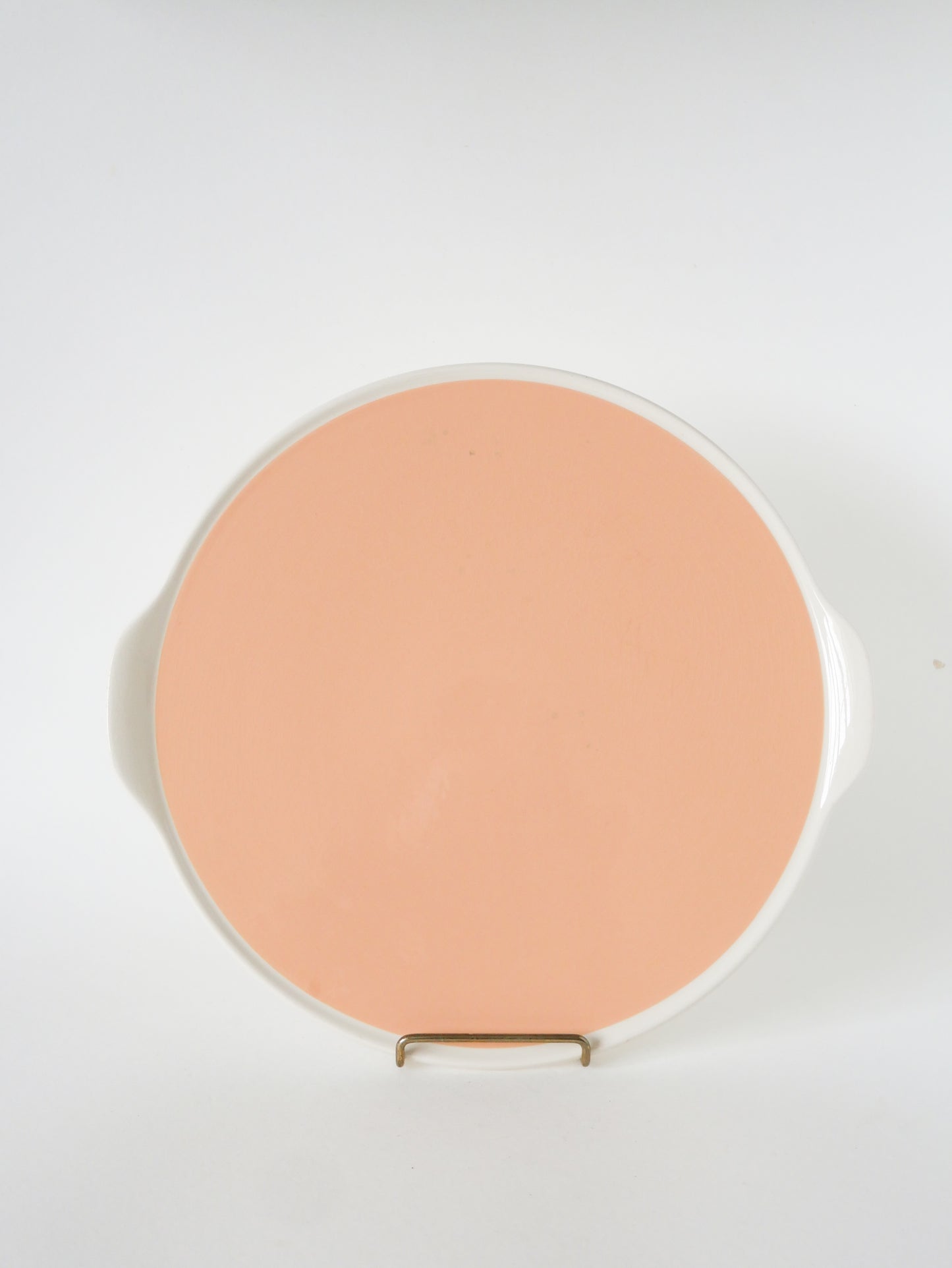 Plat à tarte rond, Rose Poudré, Villleroy et Boch, 1960