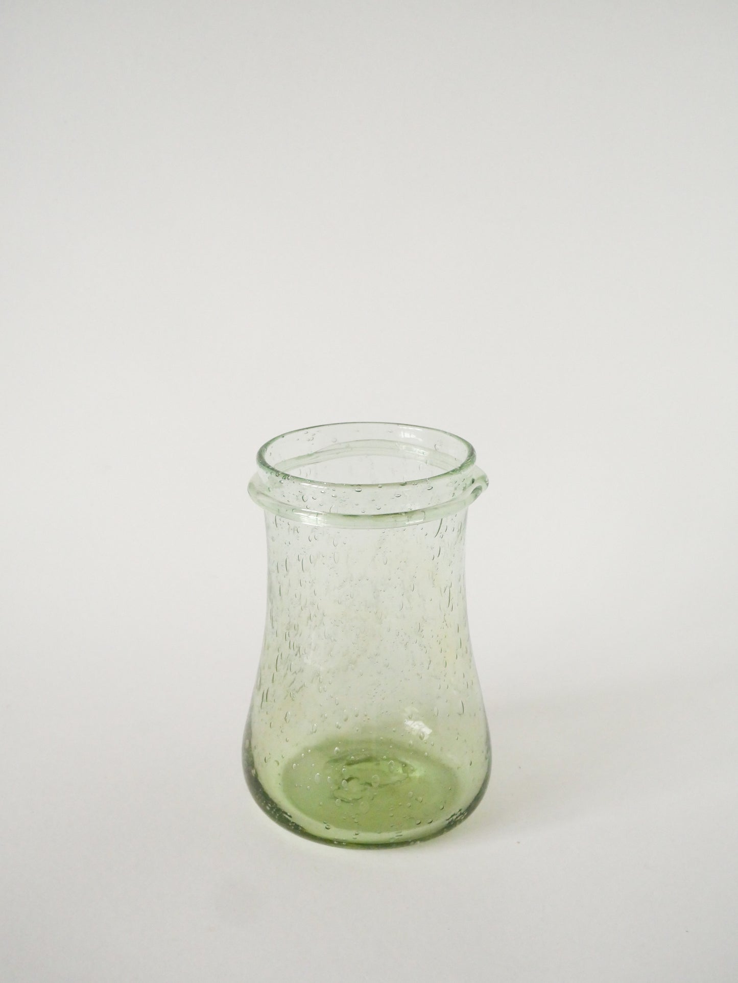 Grand pot en verre bullé de Biot, Vert, 1960