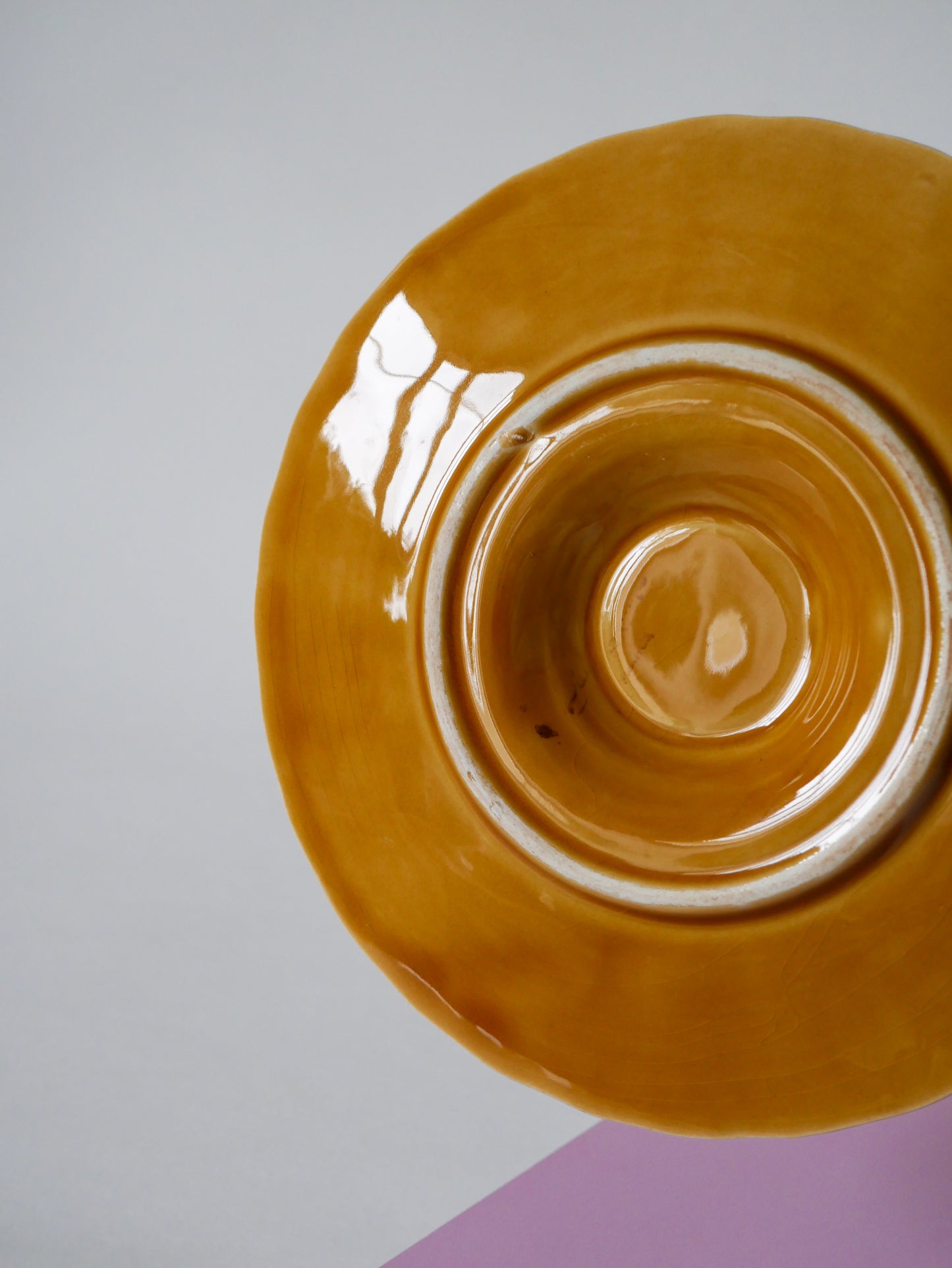 Saucière / bol en barbotine, Digoin Sarreguemines, 1960