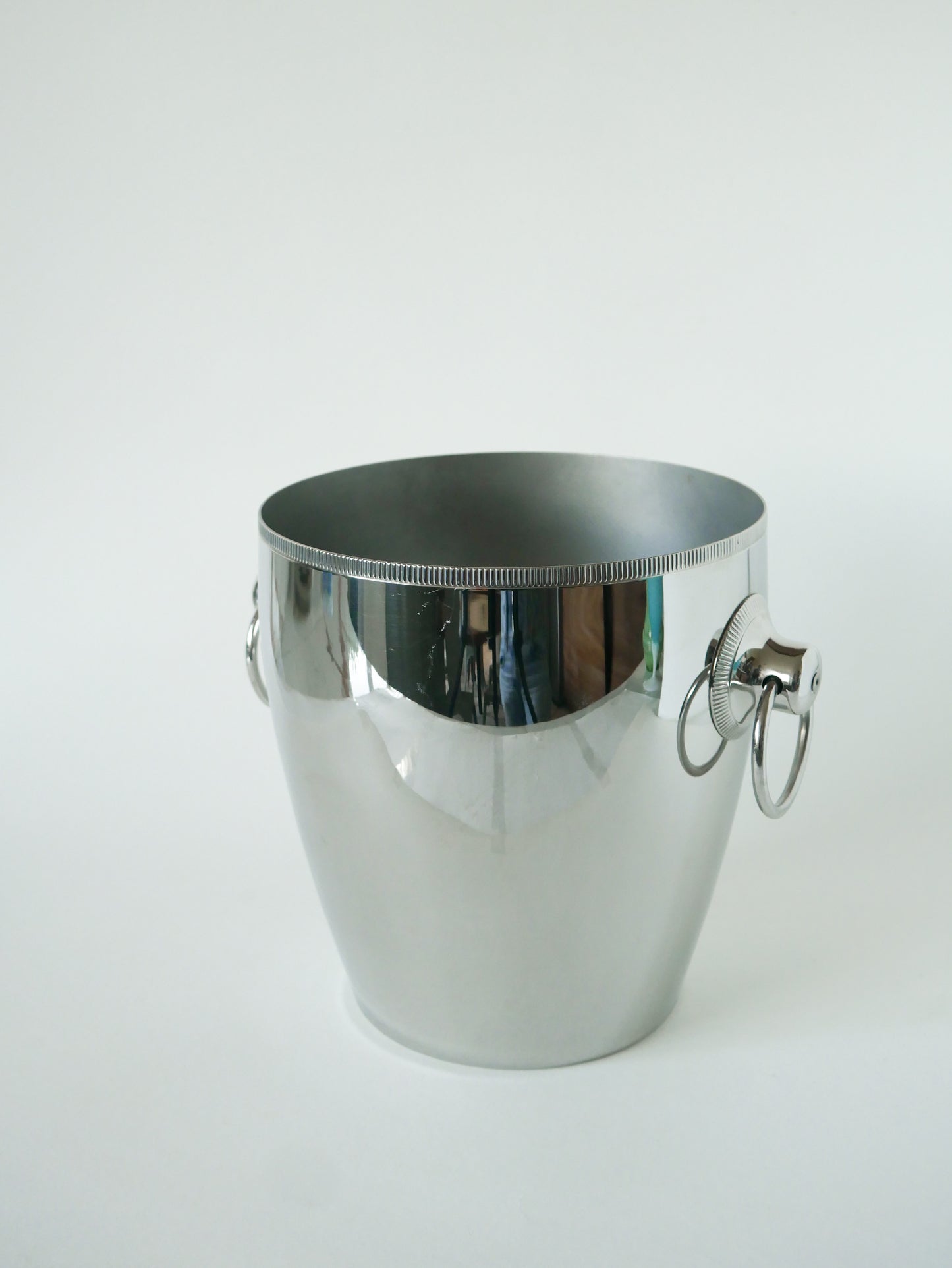Grand seau à champagne en inox, Made in France, 1970