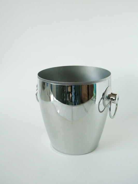 Grand seau à champagne en inox, Made in France, 1970