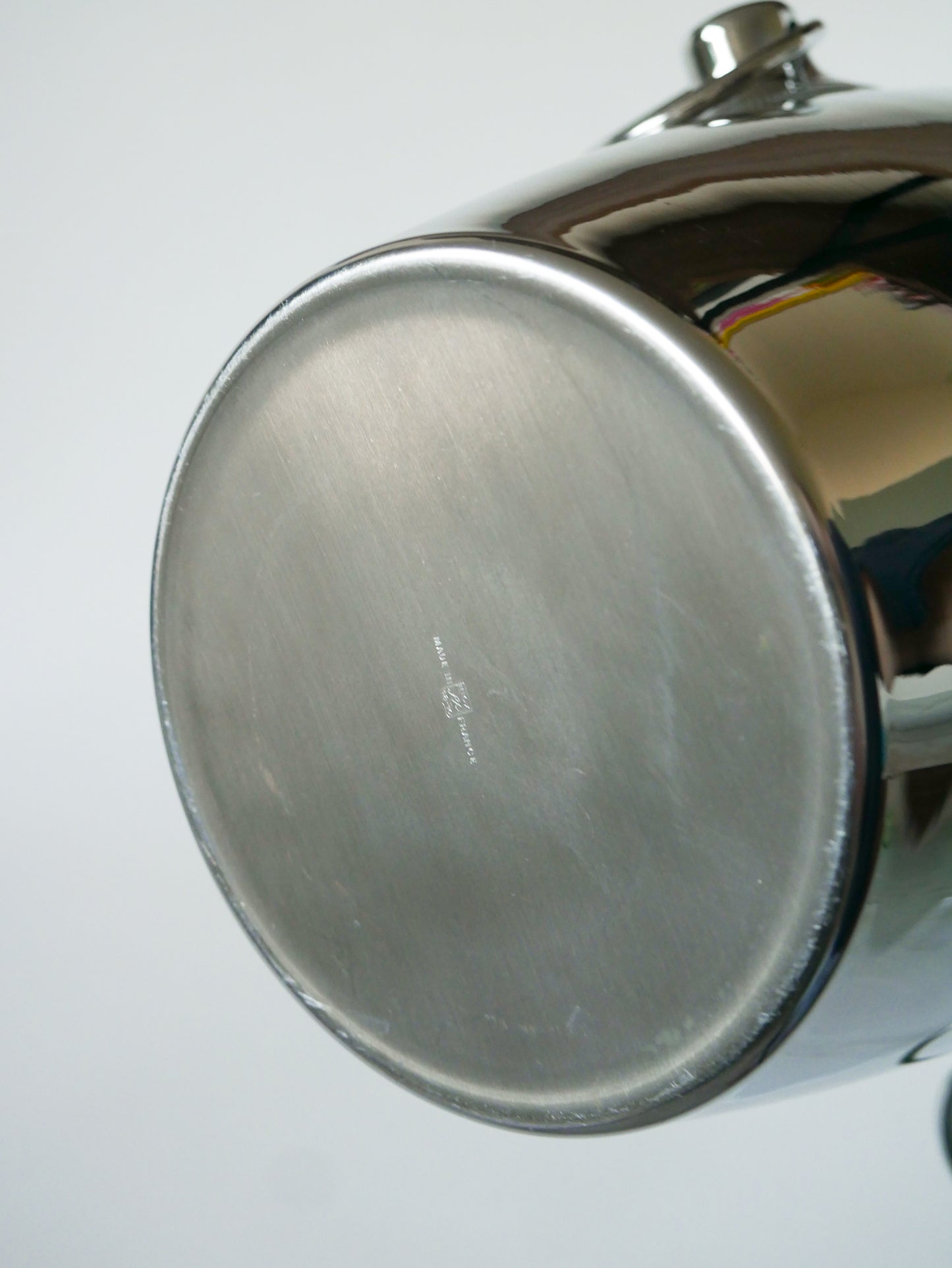 Grand seau à champagne en inox, Made in France, 1970