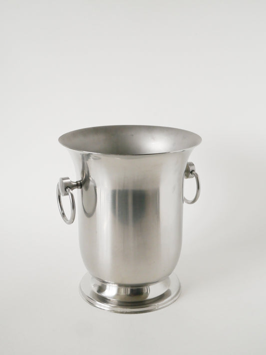 Grand seau à champagne en inox, Jean Couzon, Design, 1970