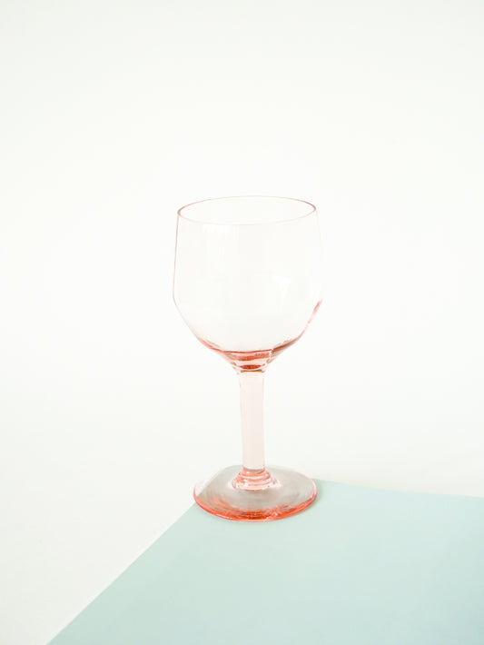 Ensemble de 4 verres à vin Rose, Art Nouveau, Début XXème