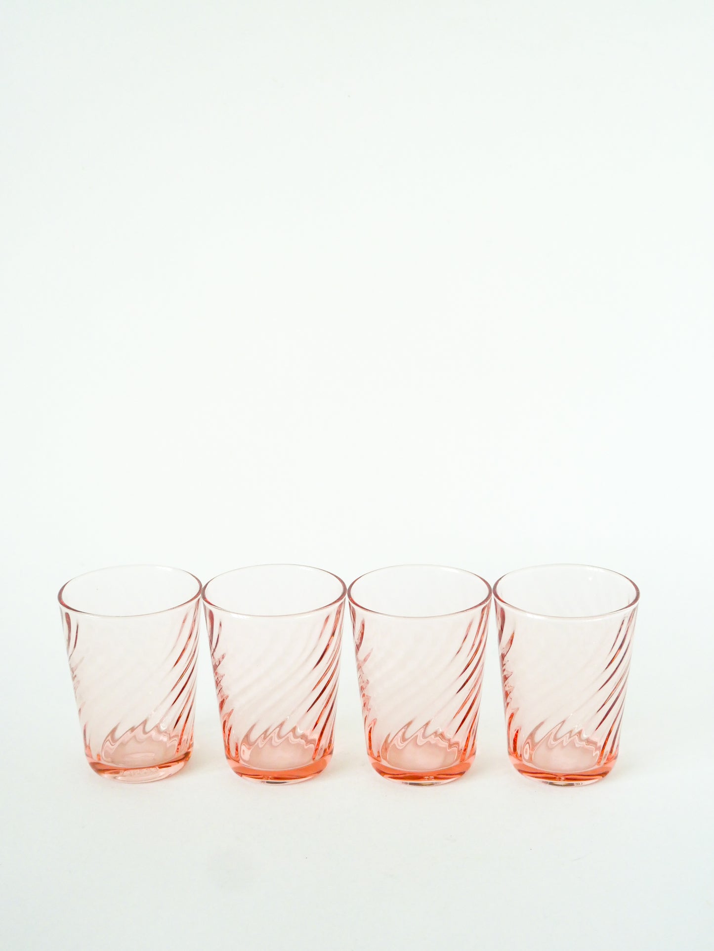 Lot de 4 verres à eau Rosaline, 1970