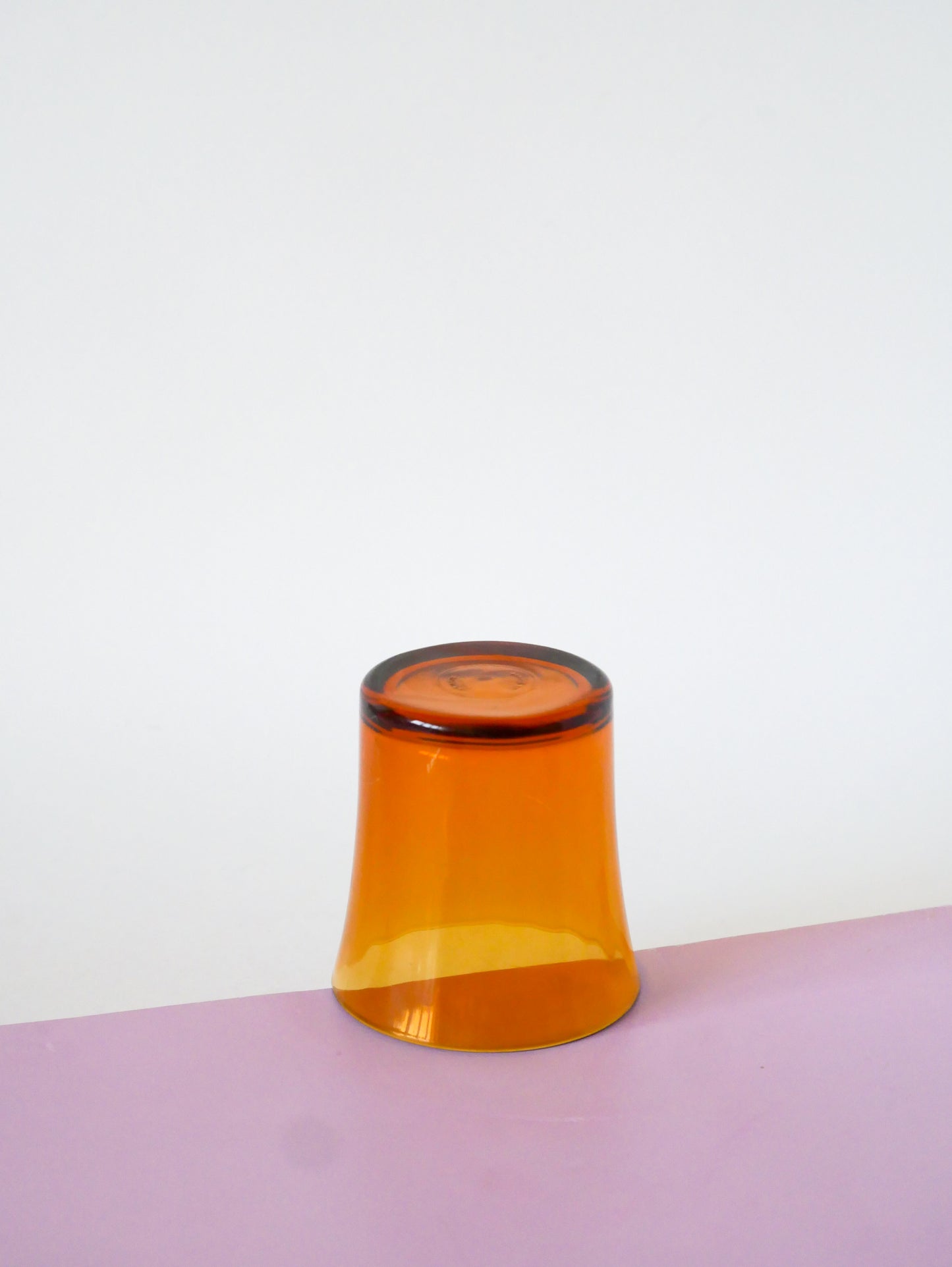 Lot de 4 verres à eau Duralex, Verre Ambré, 1970