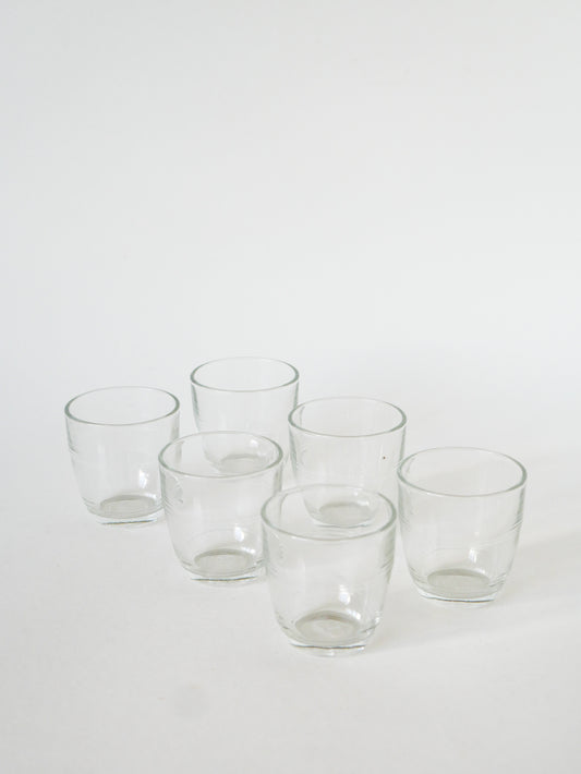 Lot de 6 verres à eau Duralex pour enfants, 1960