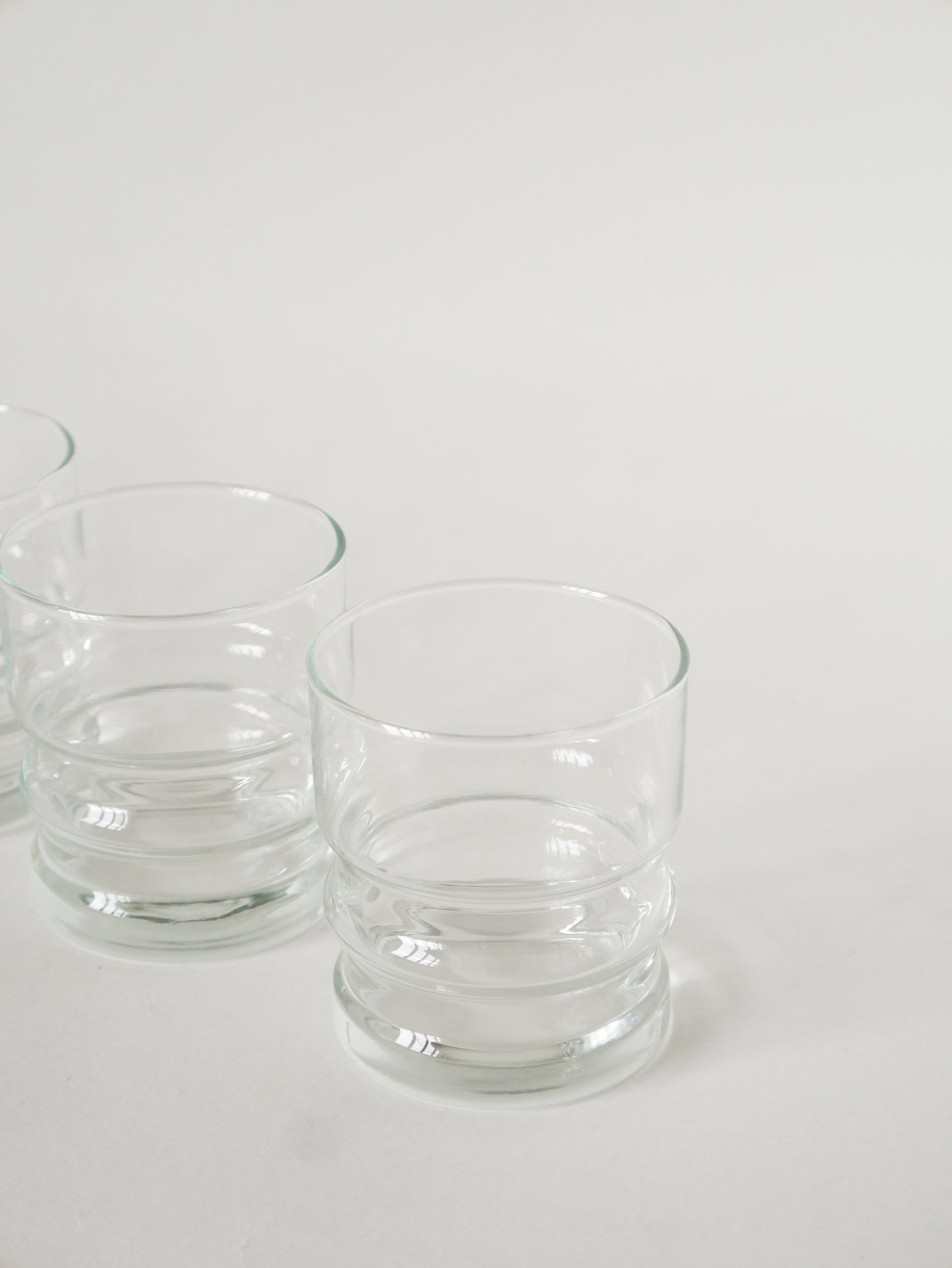 Ensemble de 4 grands verres à eau, Design Scandinave, 1960