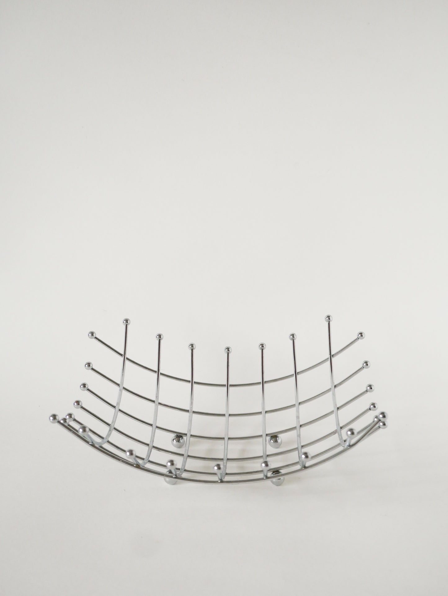 Corbeille à fruits en inox, Design, 1980
