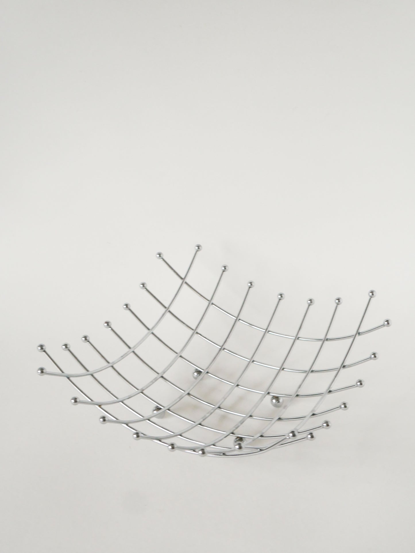 Corbeille à fruits en inox, Design, 1980