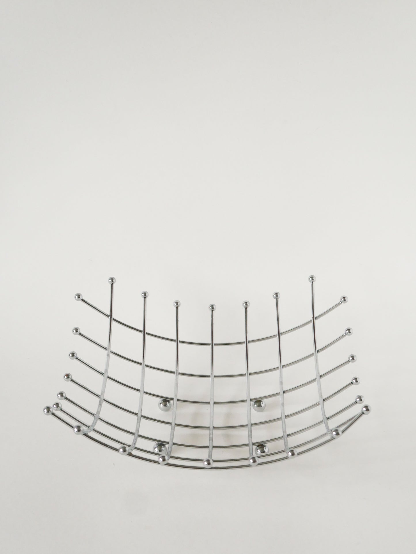 Corbeille à fruits en inox, Design, 1980