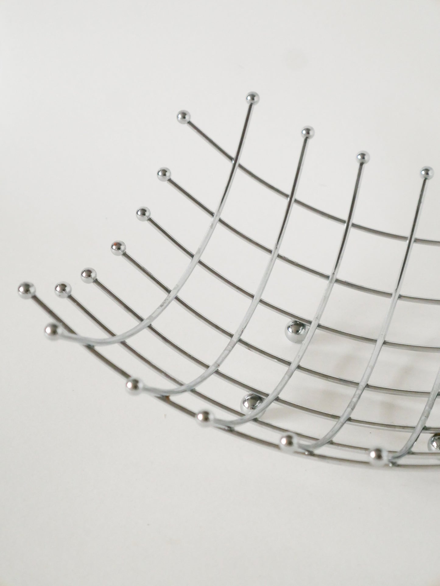 Corbeille à fruits en inox, Design, 1980