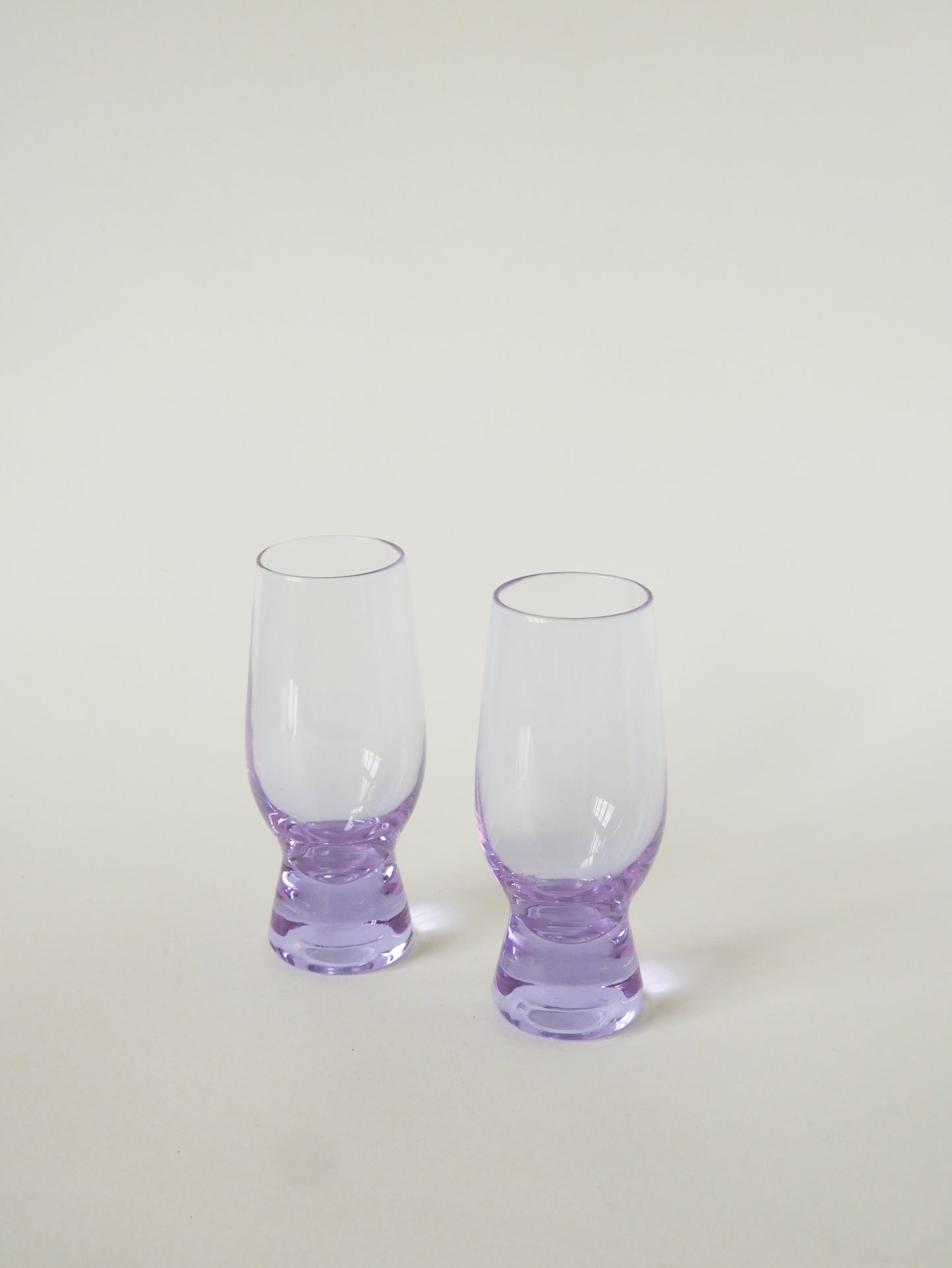 Ensemble de 6 verres à cocktails, Lilas, Design Italien, 1980