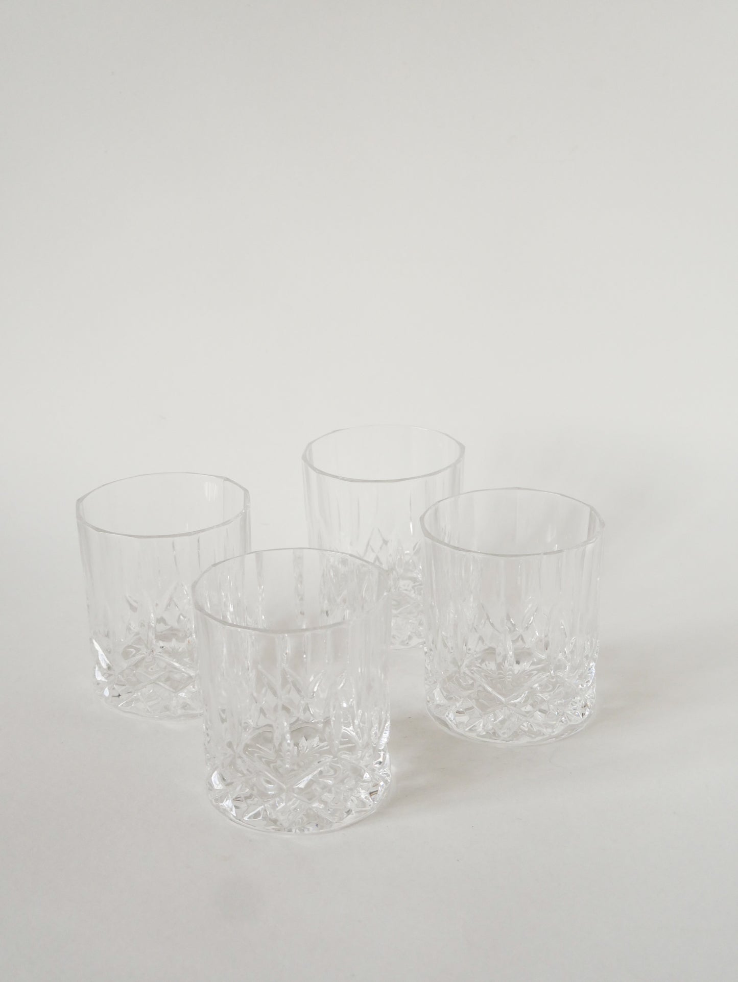 Lot de 6 verres à whisky en cristal, 1960