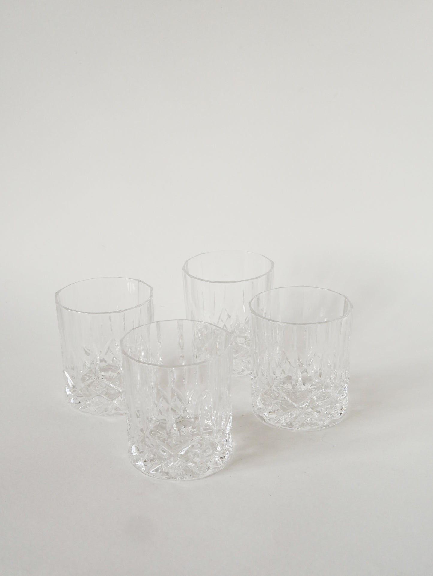 Lot de 6 verres à whisky en cristal, 1960