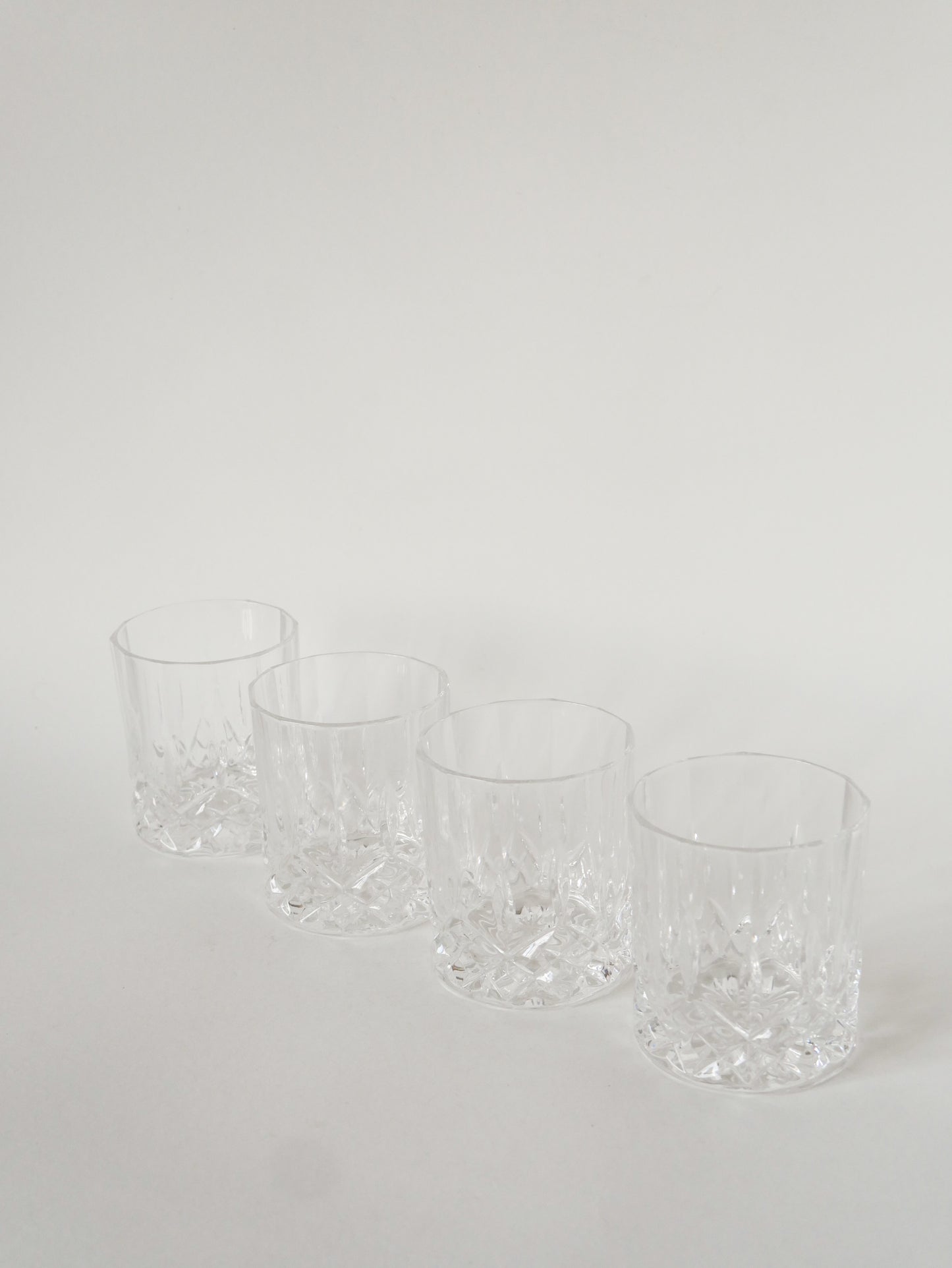 Lot de 6 verres à whisky en cristal, 1960