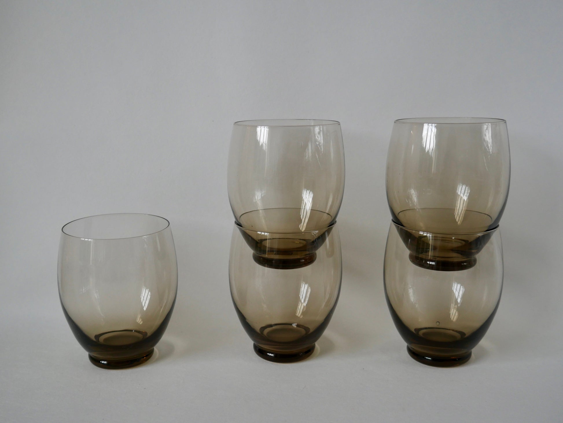 5 grands verres à eau en cristal - France 5 grands verres à eau en cristal - France